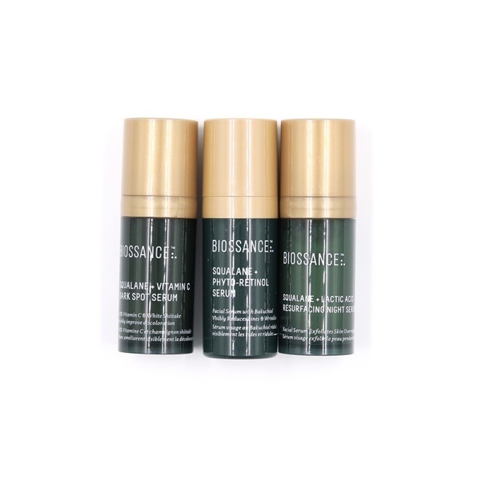 Biossance - 3 Travel Squalane Serums Set - .34 oz each